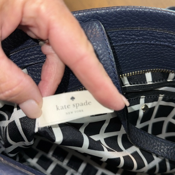 Kate Spade Navy and Cream Satchel - Picture 9 of 15